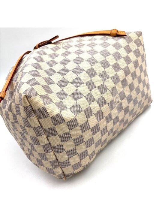 Louis Vuitton Sperone Damier Azur Leather White Light Brown Backpack Gold main image 15